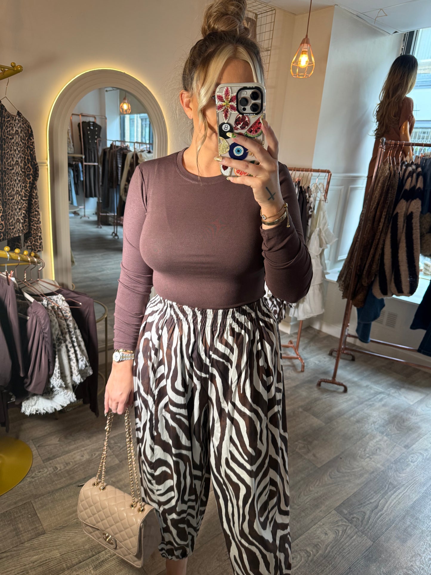 Brown Zebra Pants