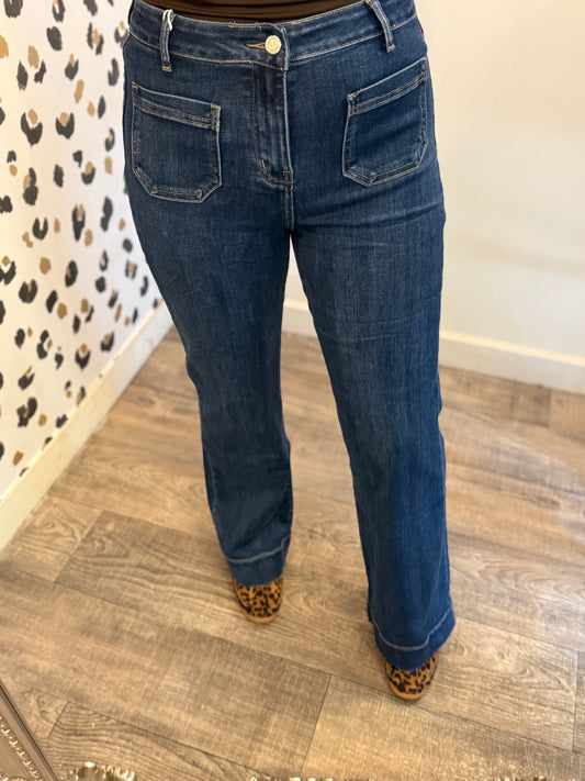 Kickflare Pocket Stretch Jeans