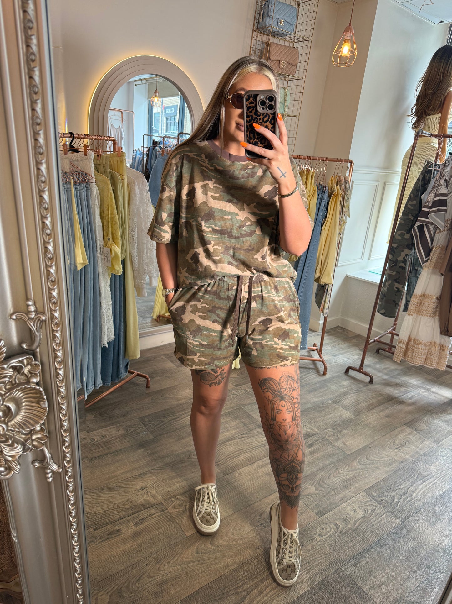 Camo Short Set