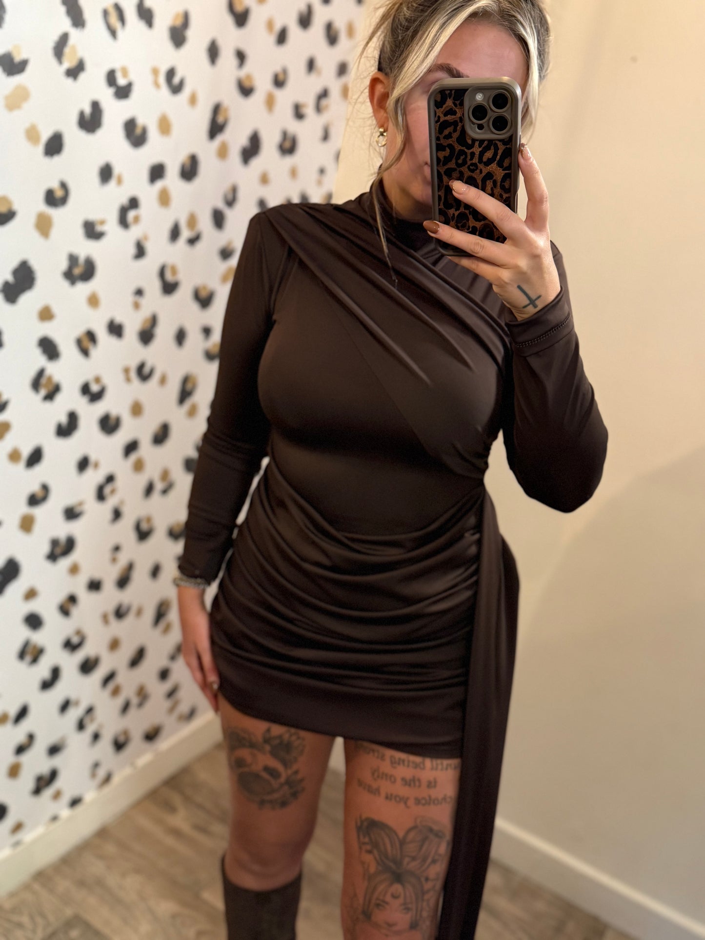 Chocolate Sash Dress