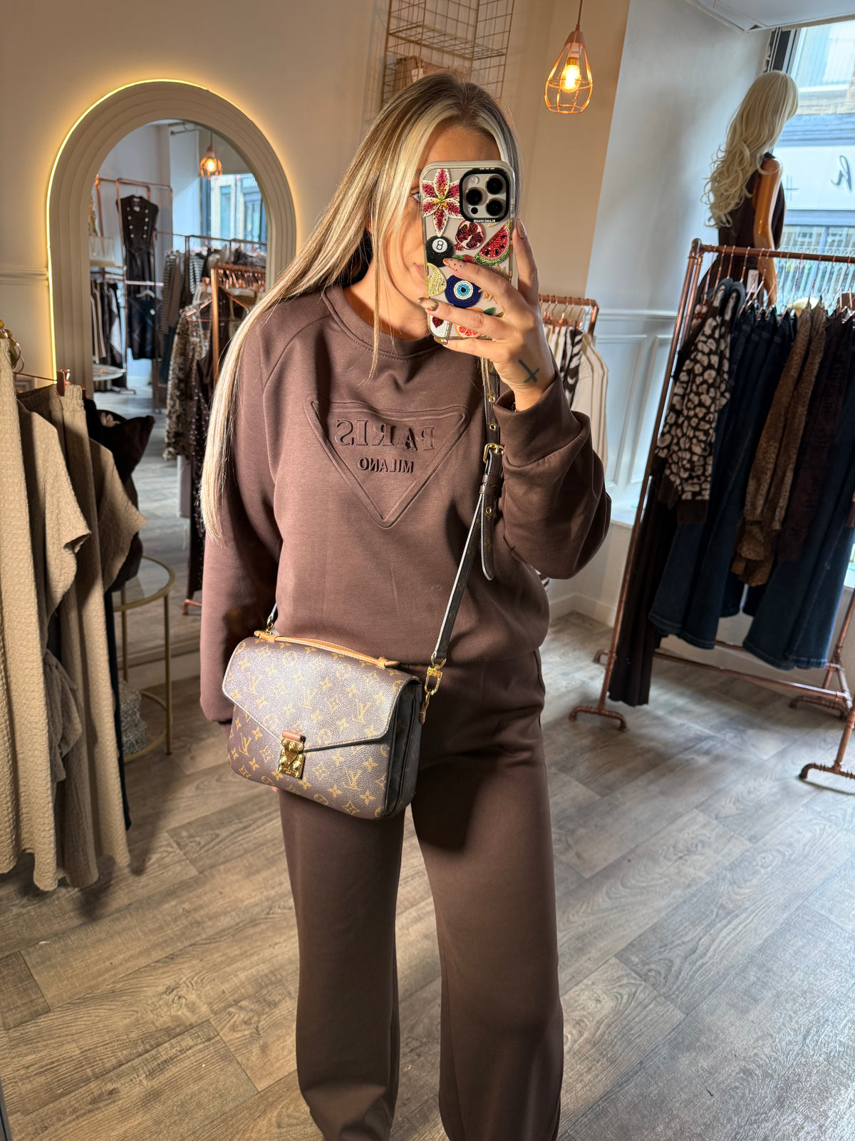 Paris Lounge Set Brown