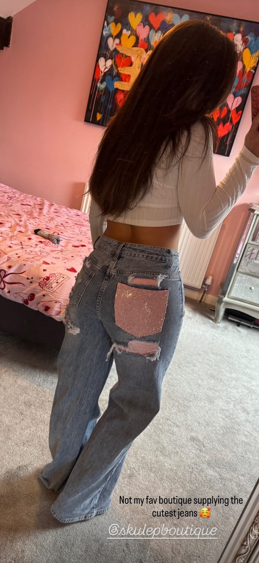 Pink Bling LUXE Jeans