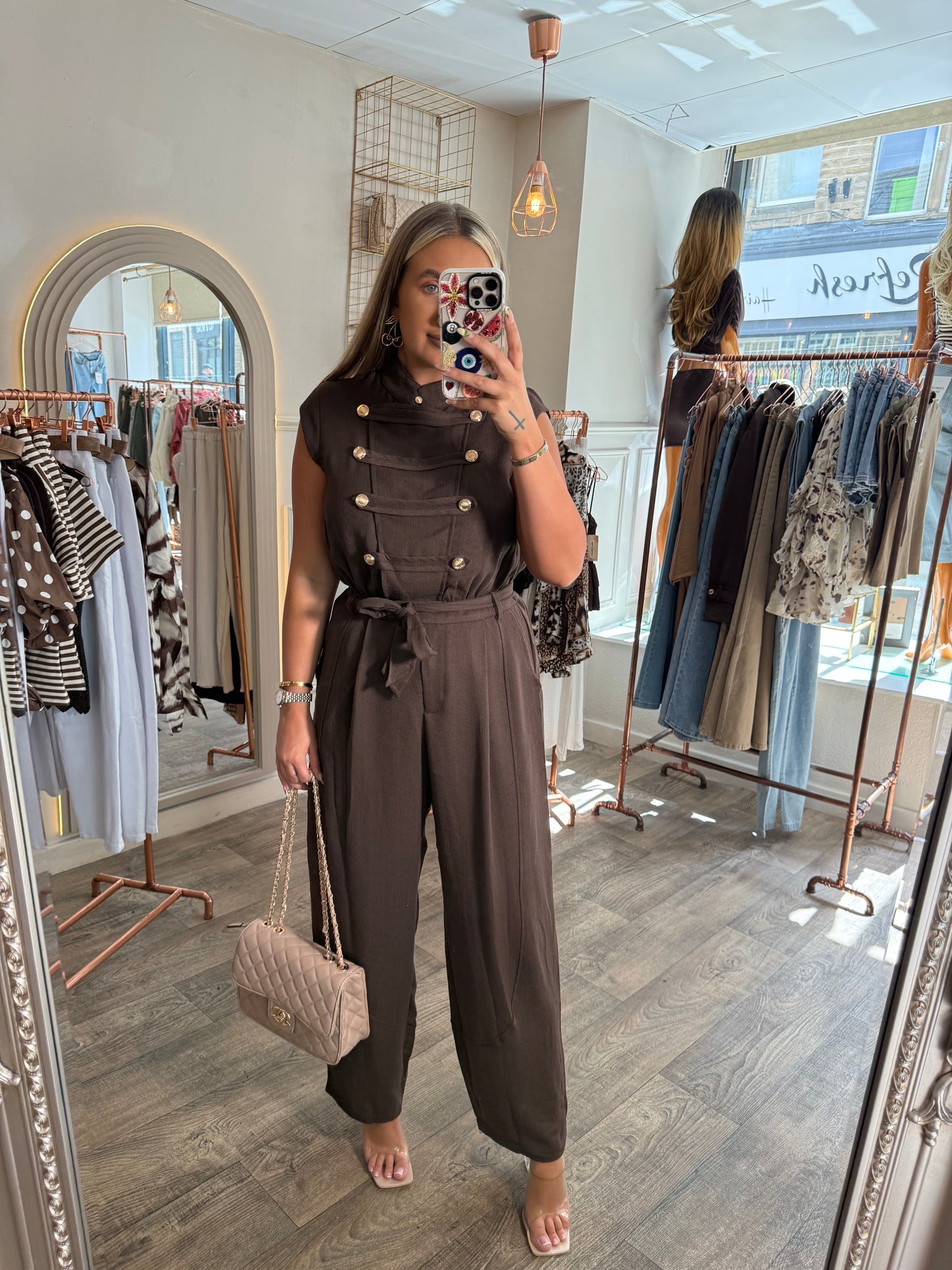 Military Jumpsuit Brown