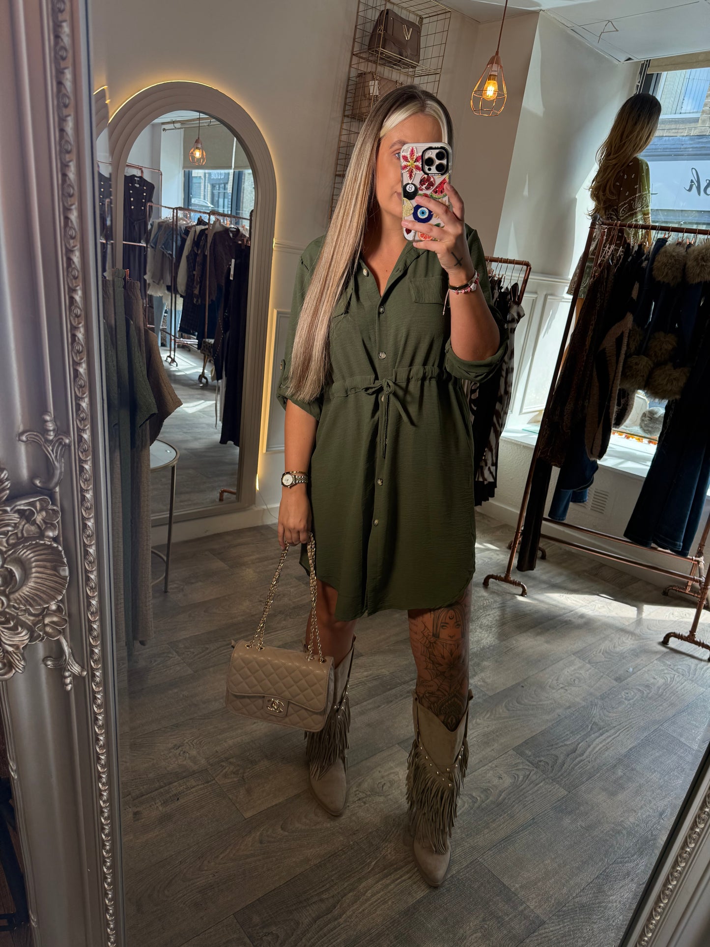 Tye Shirt Dress 2 Colours