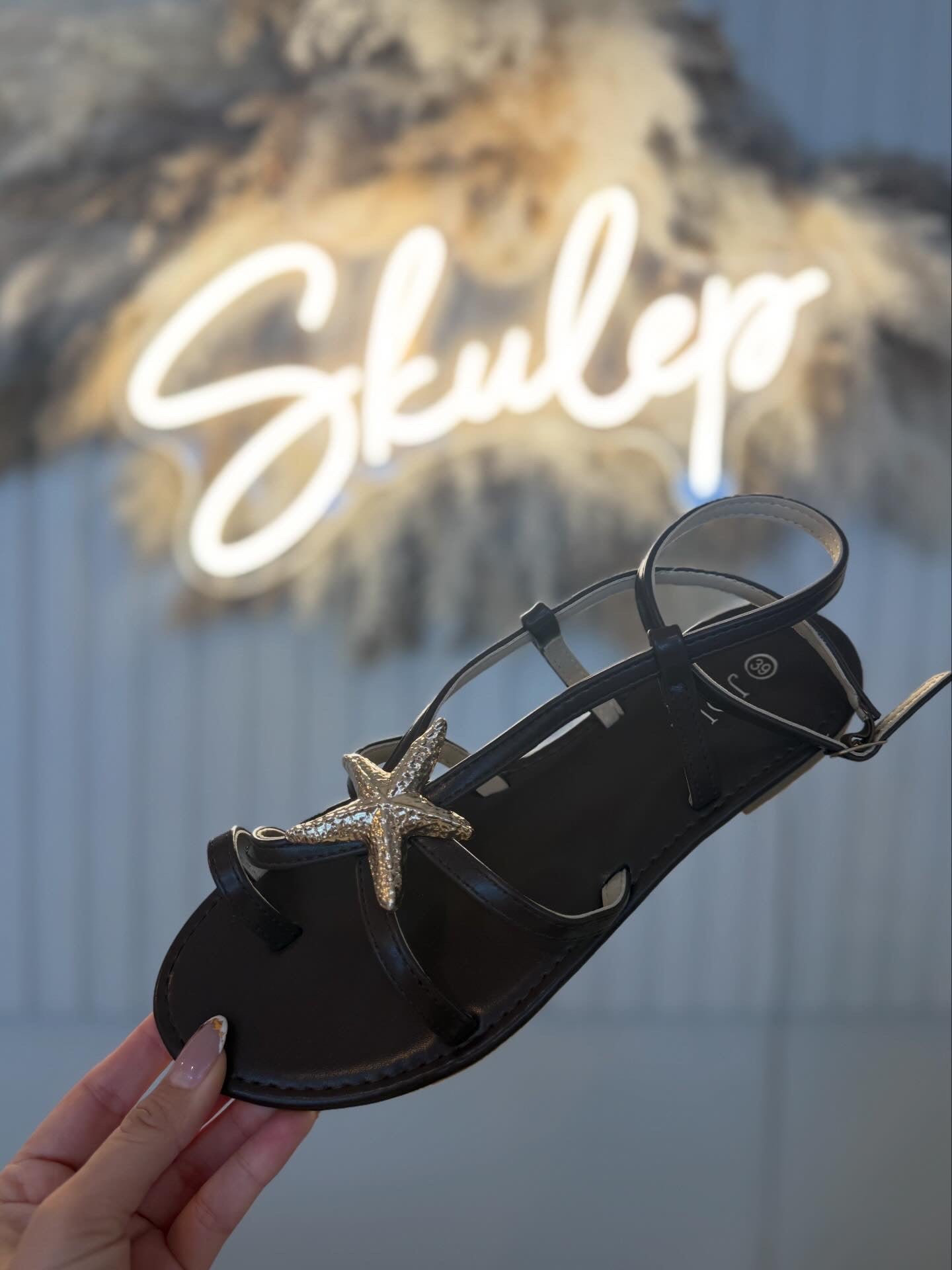 Brown Starfish Sandals