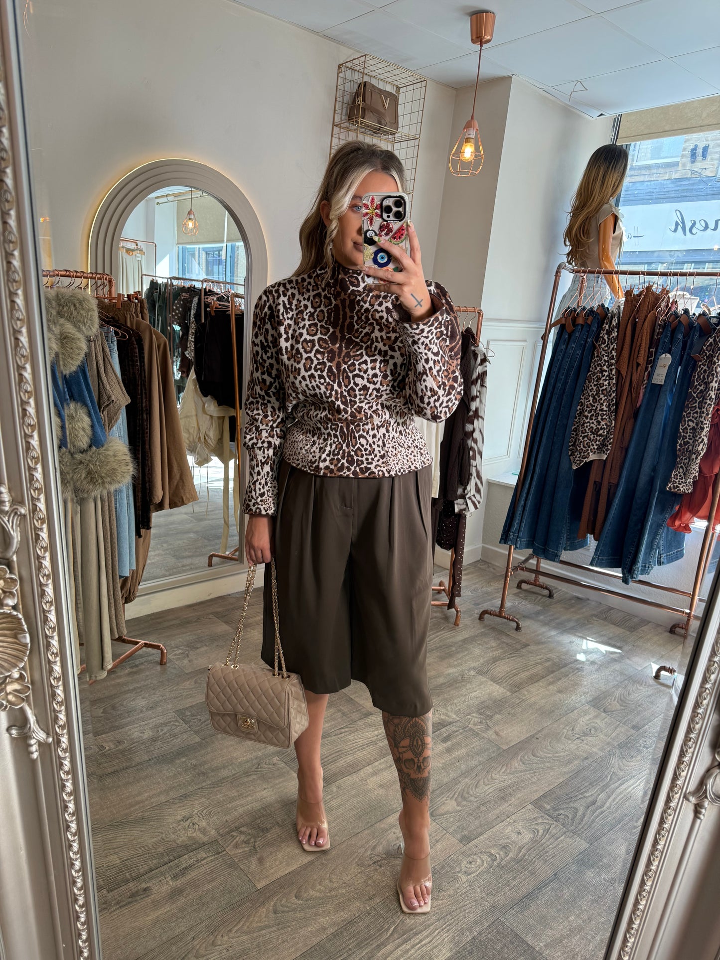 Leopard Pull Waist Jumper