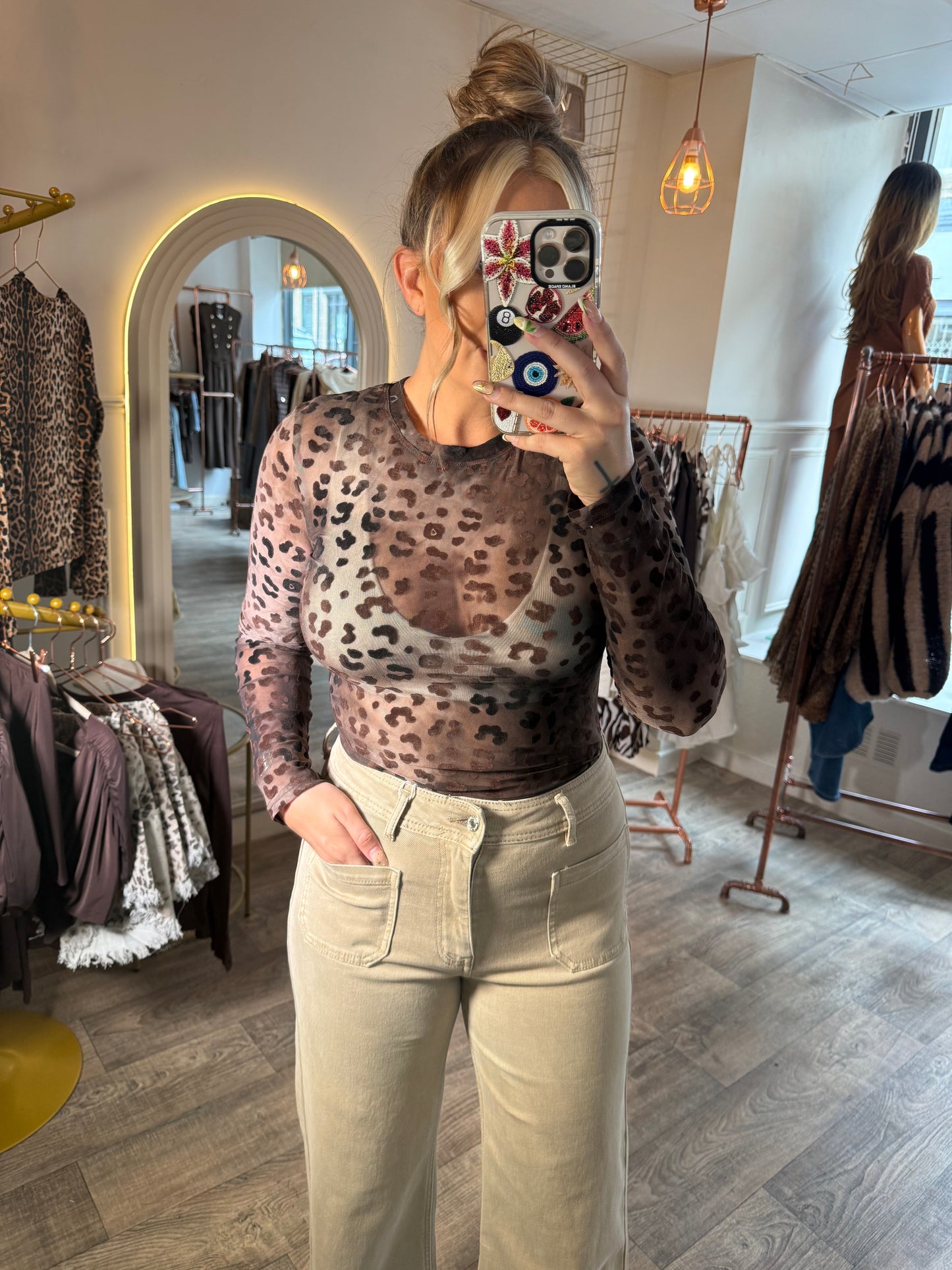 Leopard Mesh Bodysuit