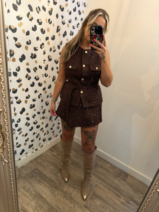 Brown Skort