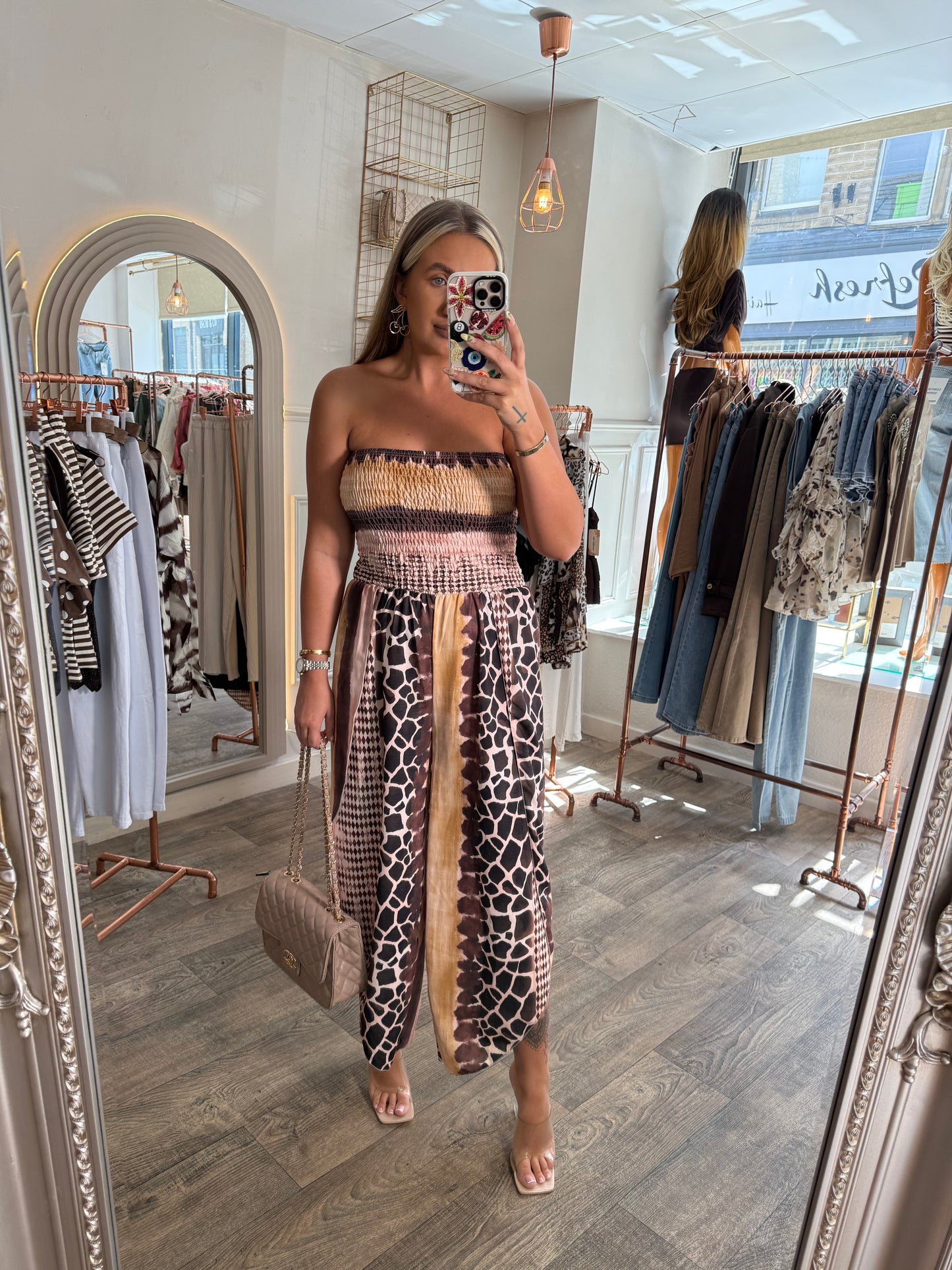 Giraffe Print Jumpsuit 2 Colours