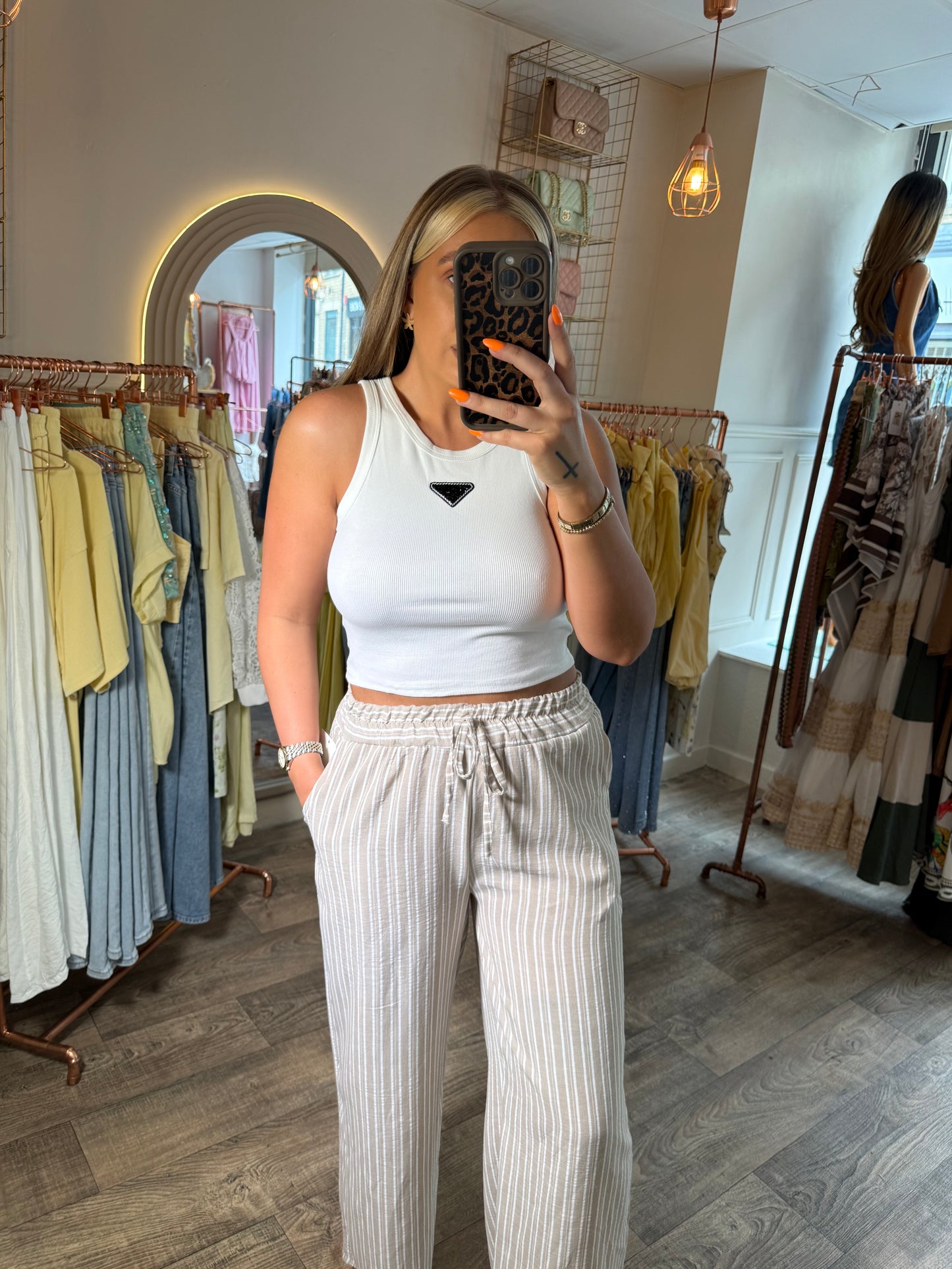 Stripe Linen Pants 2 Colours