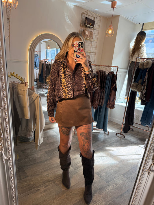 Leopard Print Blouse