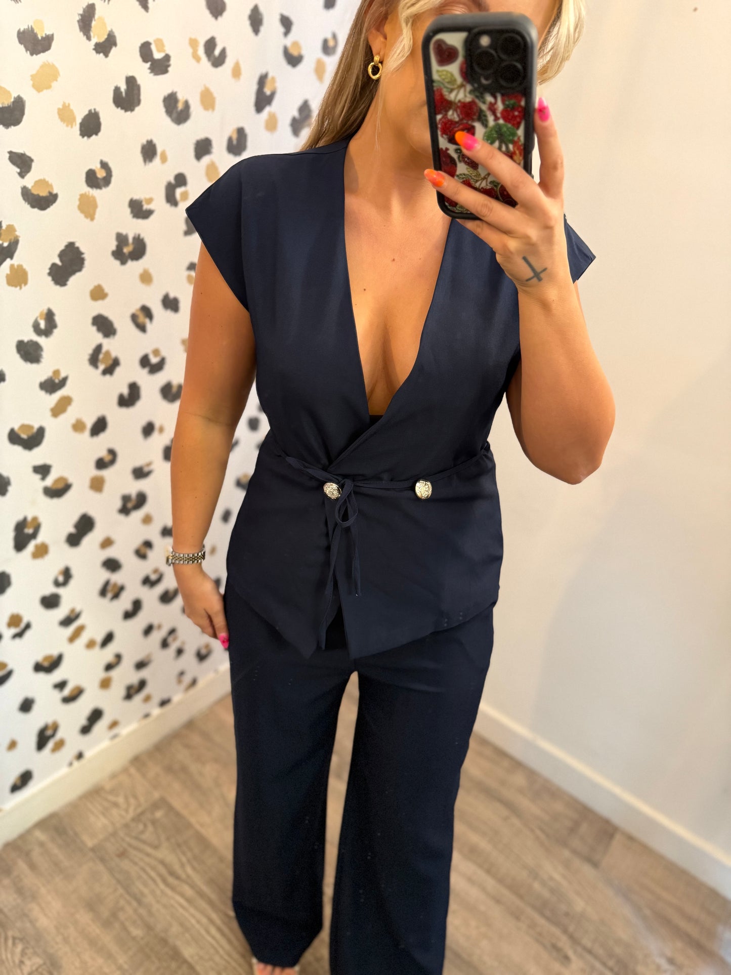 Navy Pant Set