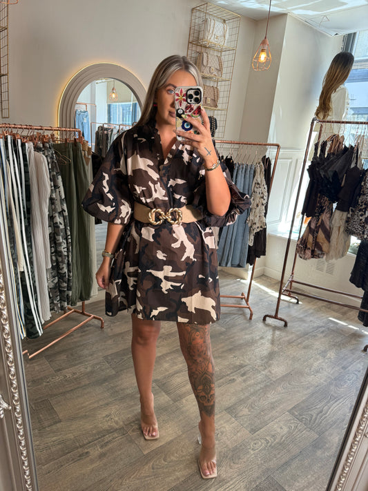 Camo Poof Dress