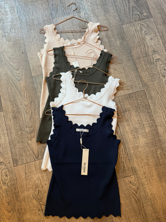 Crinkle Vests 4 Colours