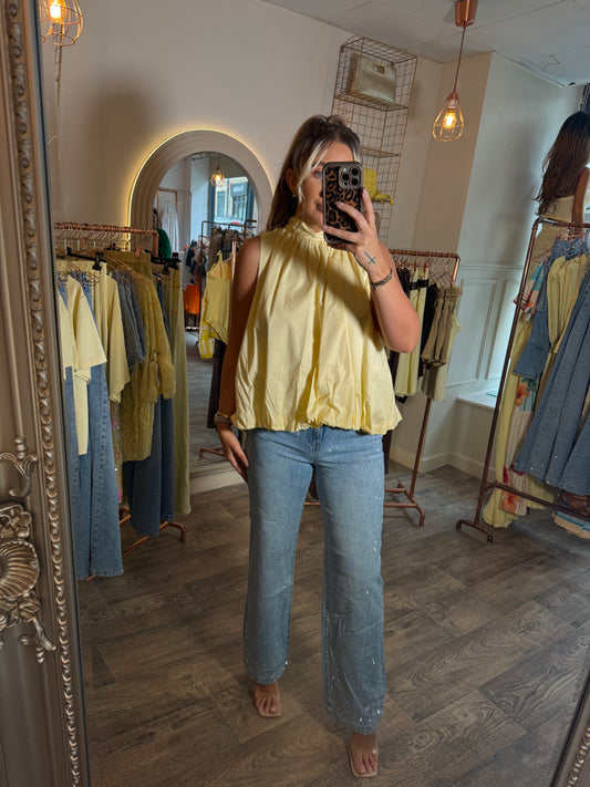 Bow Tye Open Back Top 2 Colours