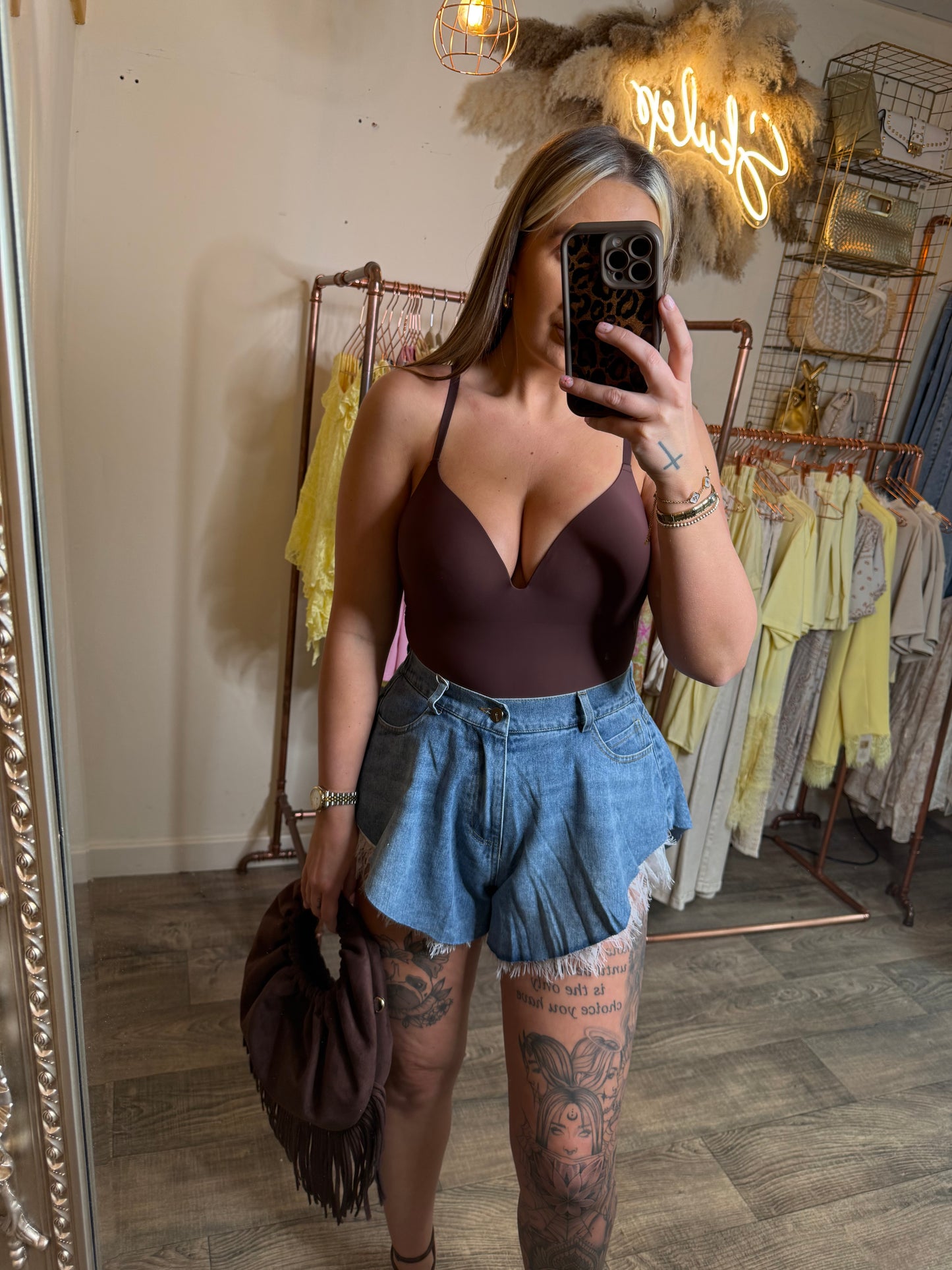 The SKIMS Bodysuit Chocolate