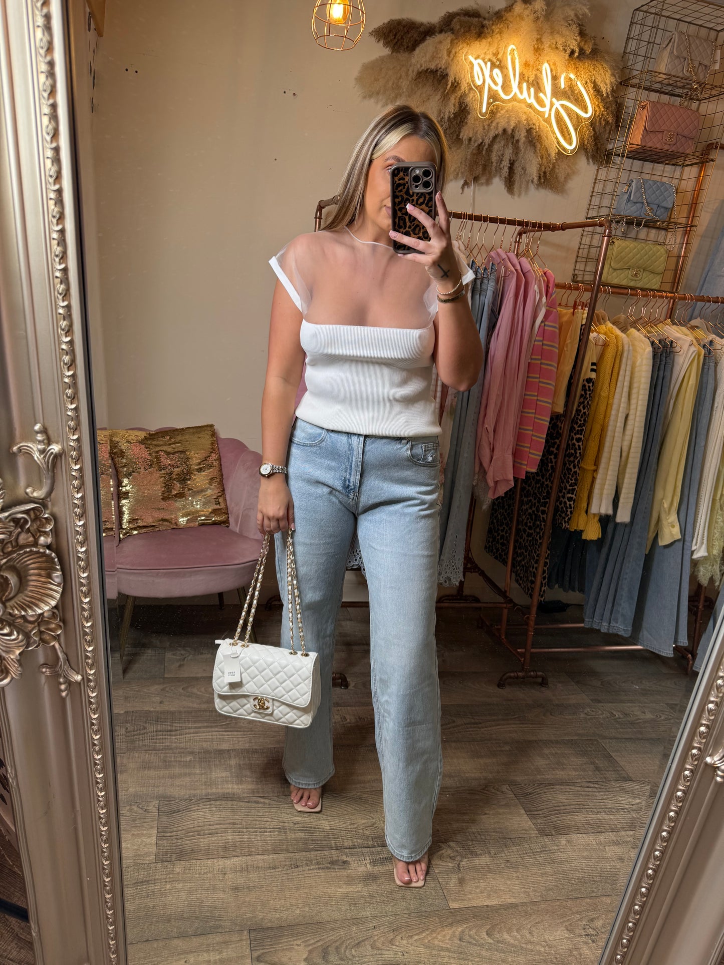 White Mesh Vest