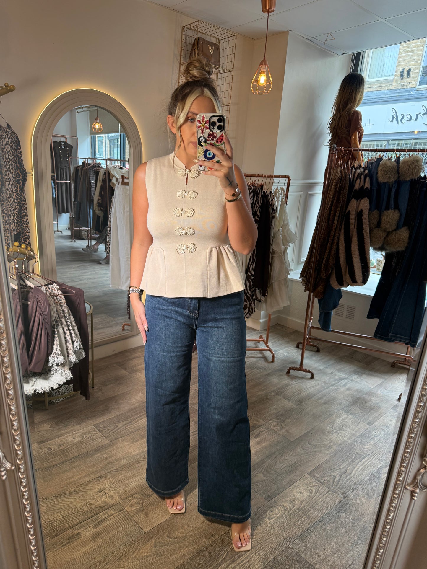Peplum waistcoat Jumper