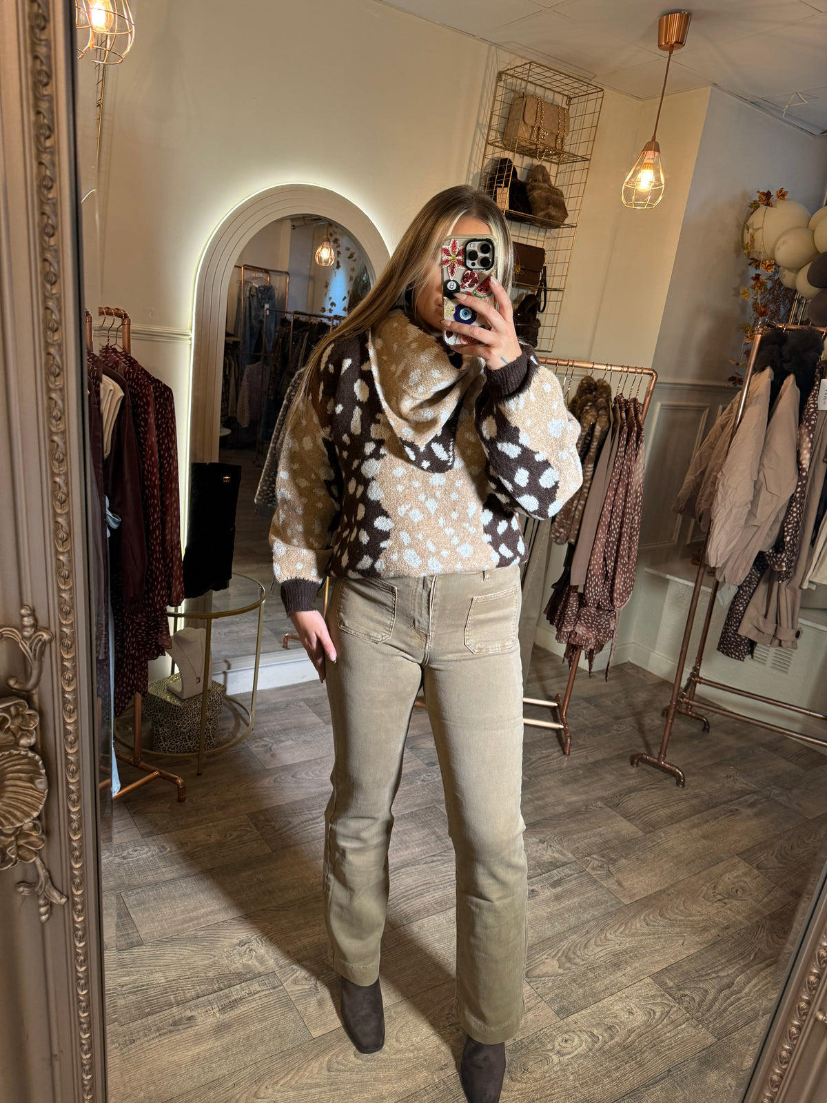 BAMBI Jumper With Detachable Bandana Scarf