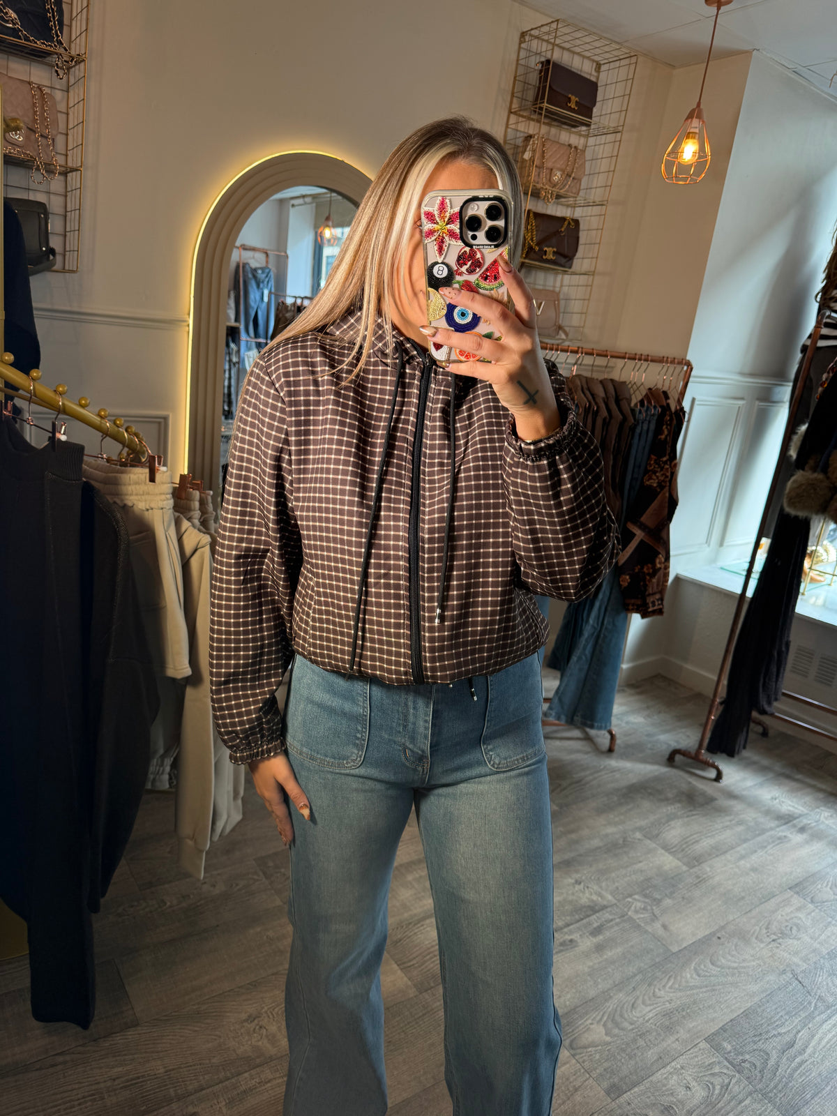 Brown Check Jacket