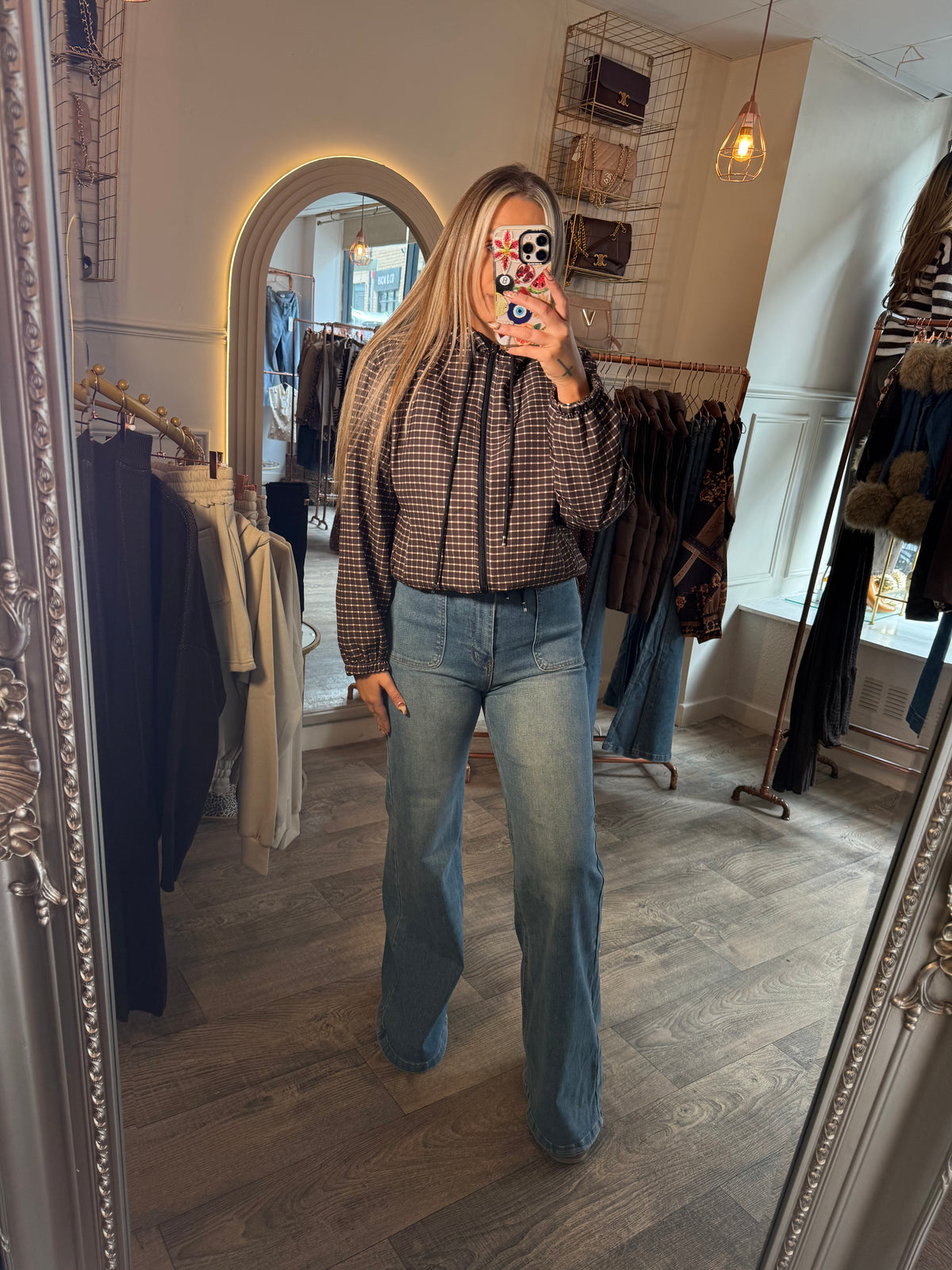 Brown Check Jacket