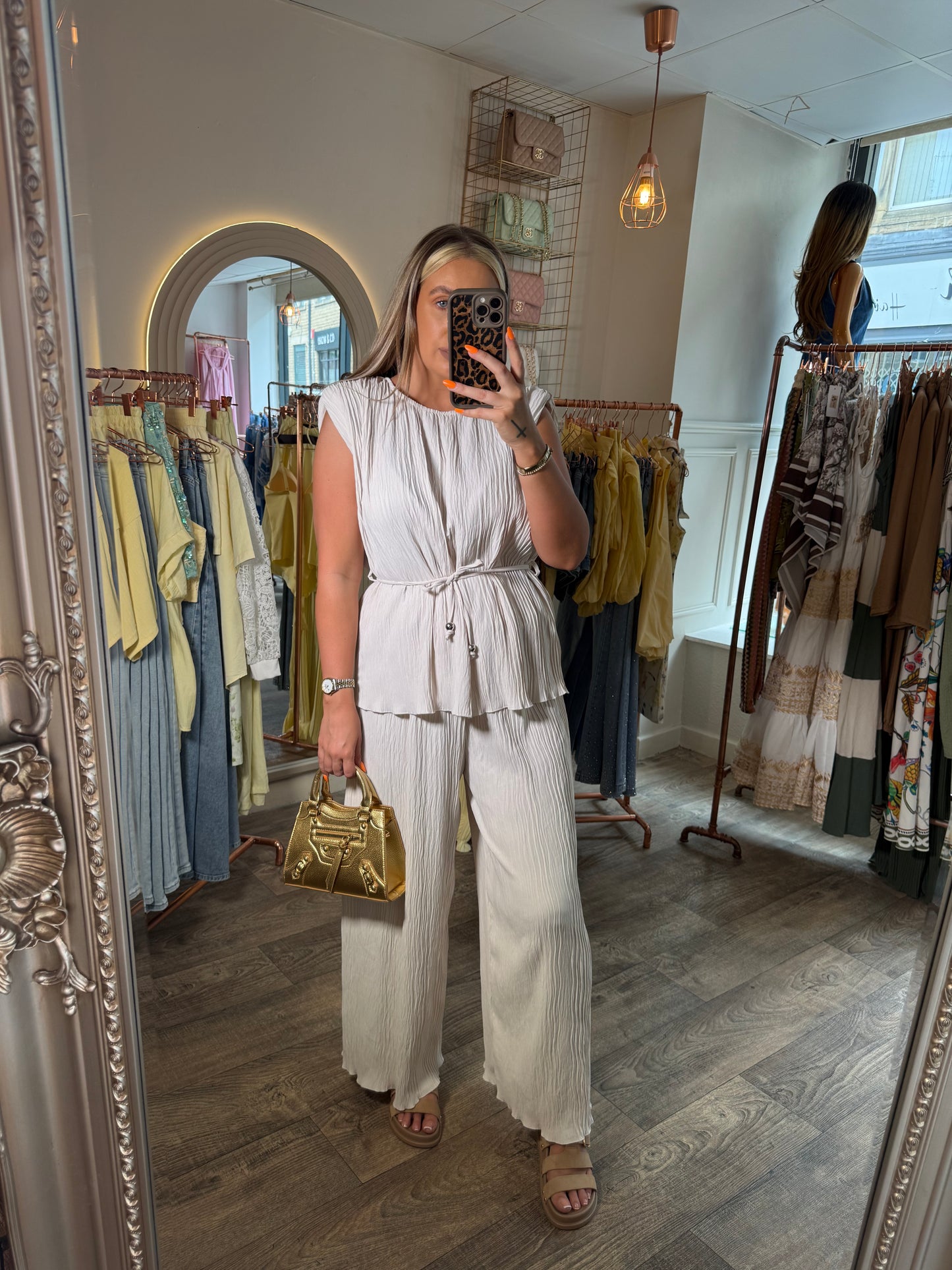 Pleat Pant Sets