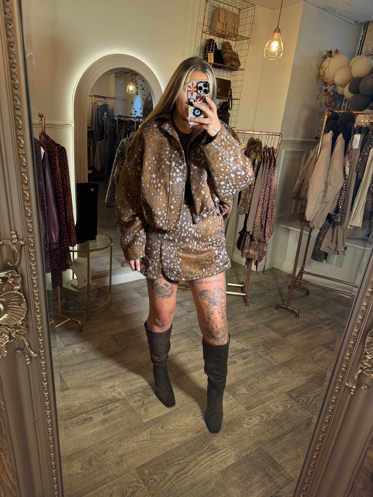 DEER Print Wool Jacket