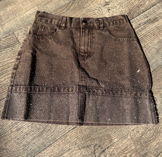 Bling LUXE Skirt Brown