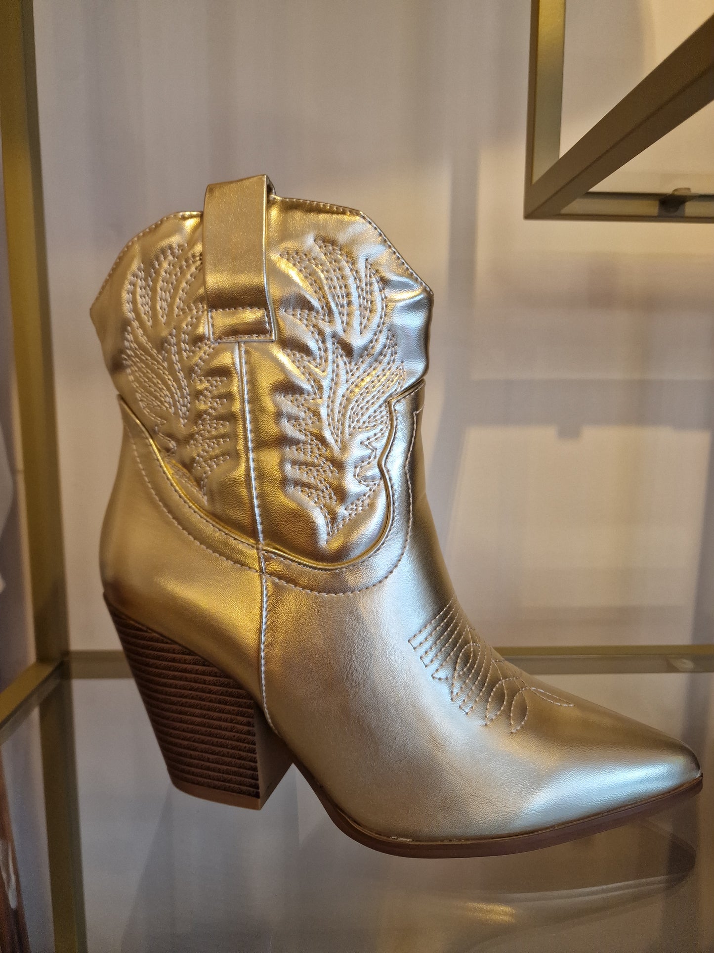 Gold CowGirl Boots