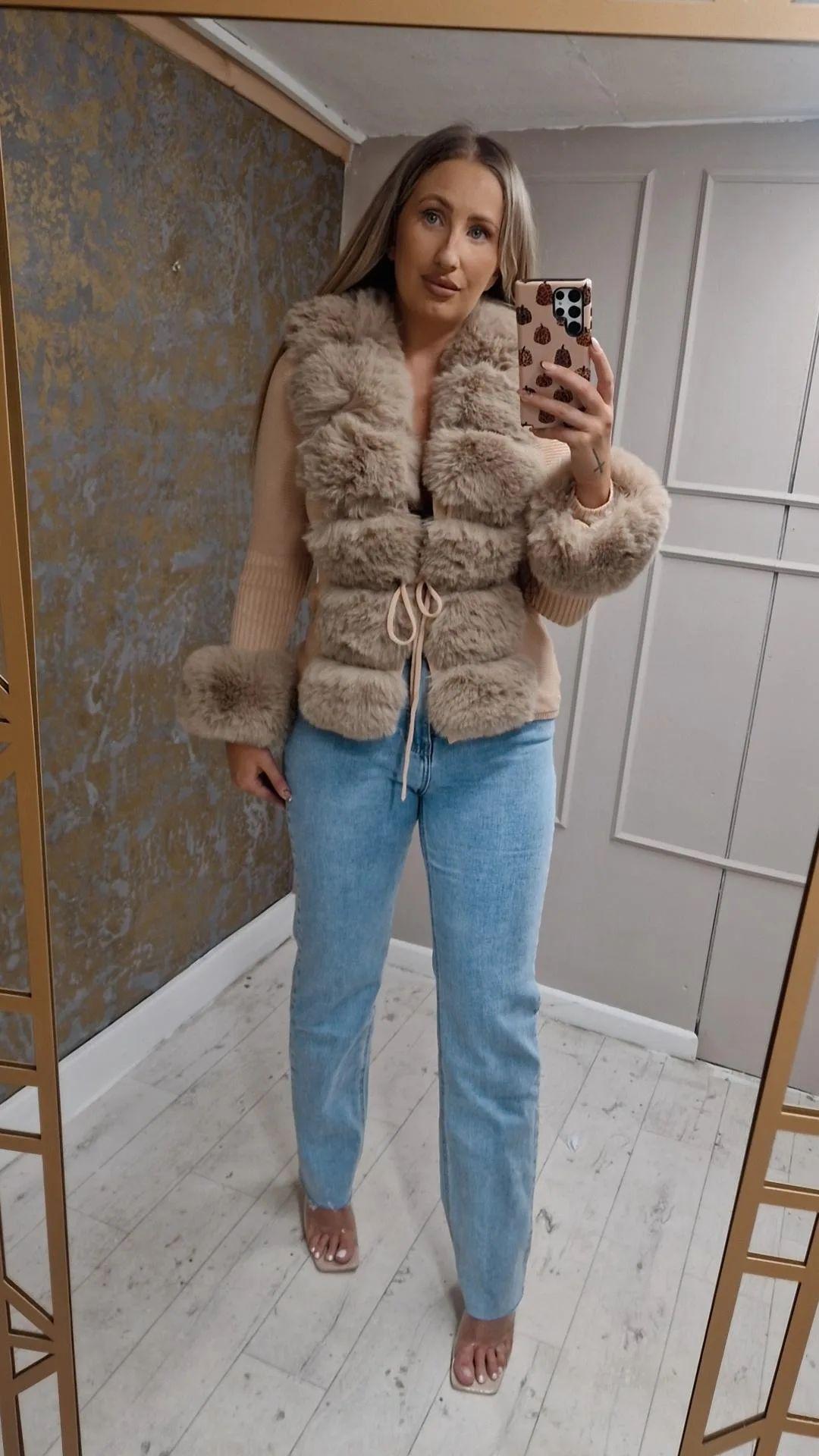 FAUX Fur Cardigan