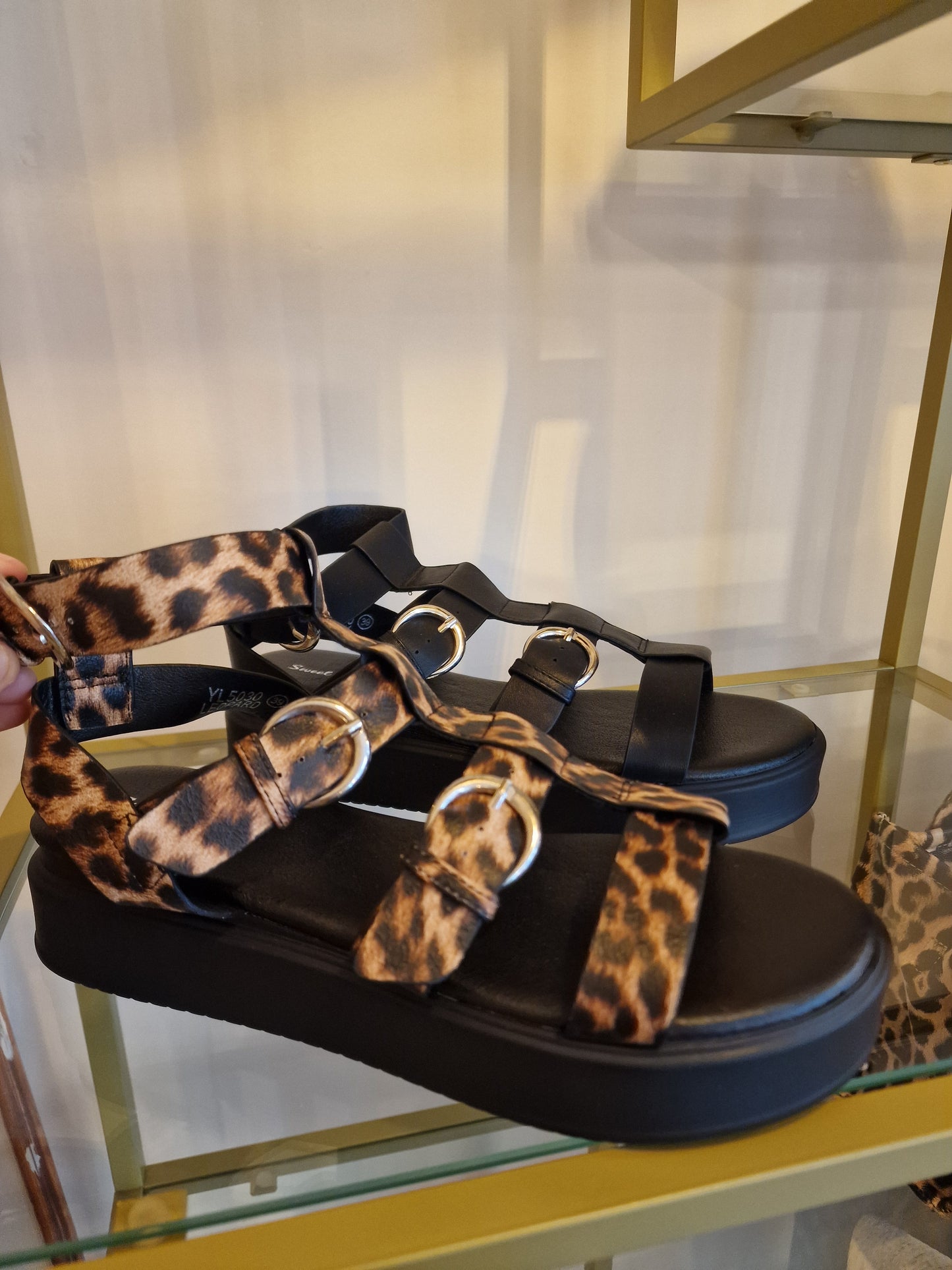 Leopard Sandal