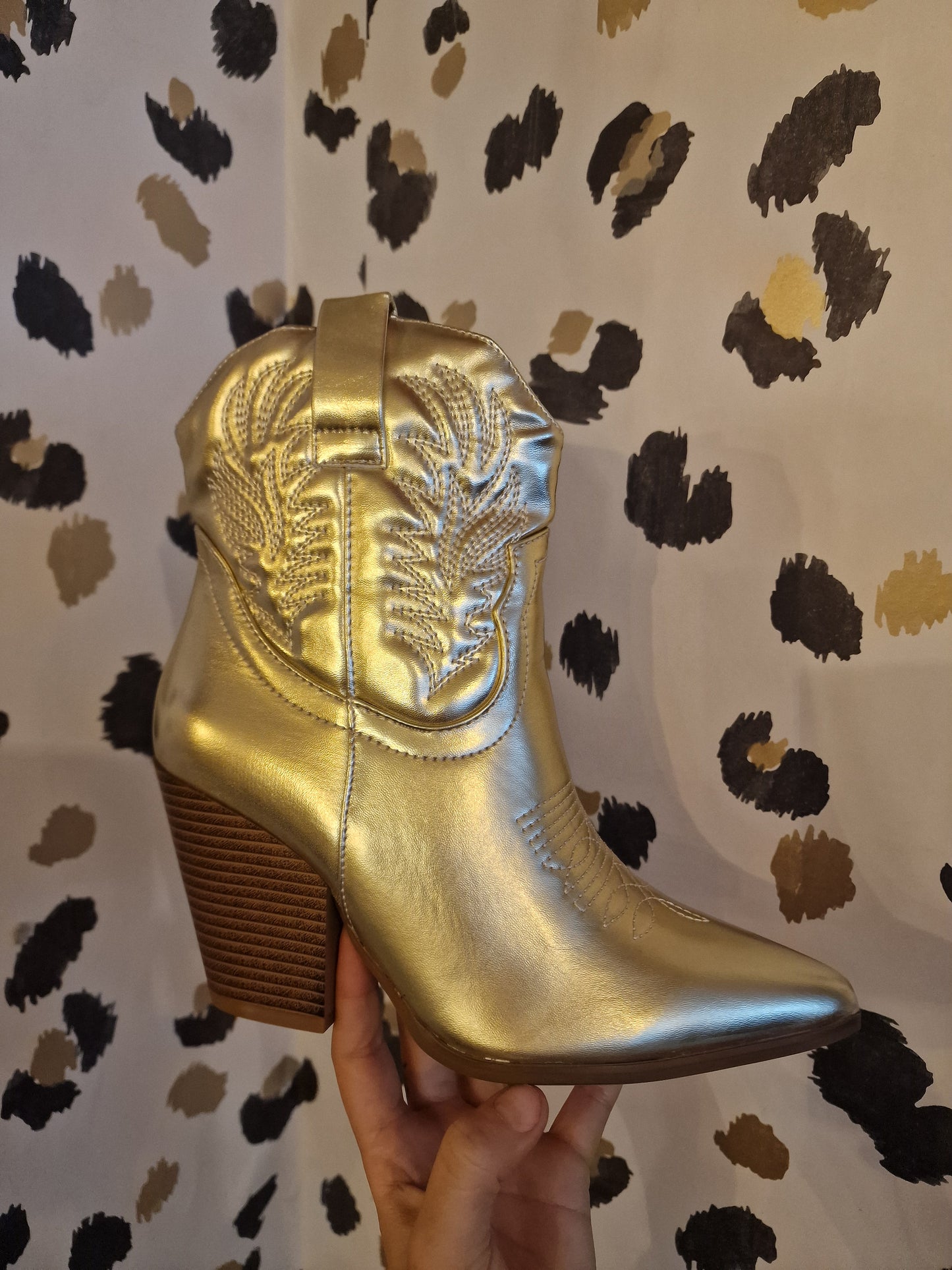 Gold CowGirl Boots