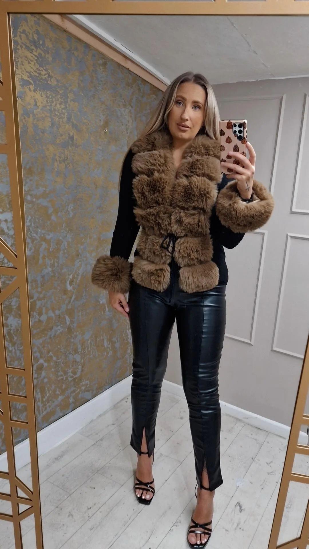 Faux Fur Cardigan